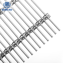 Flat Top Lock Crimp Woven SS Decorative Metal Mesh